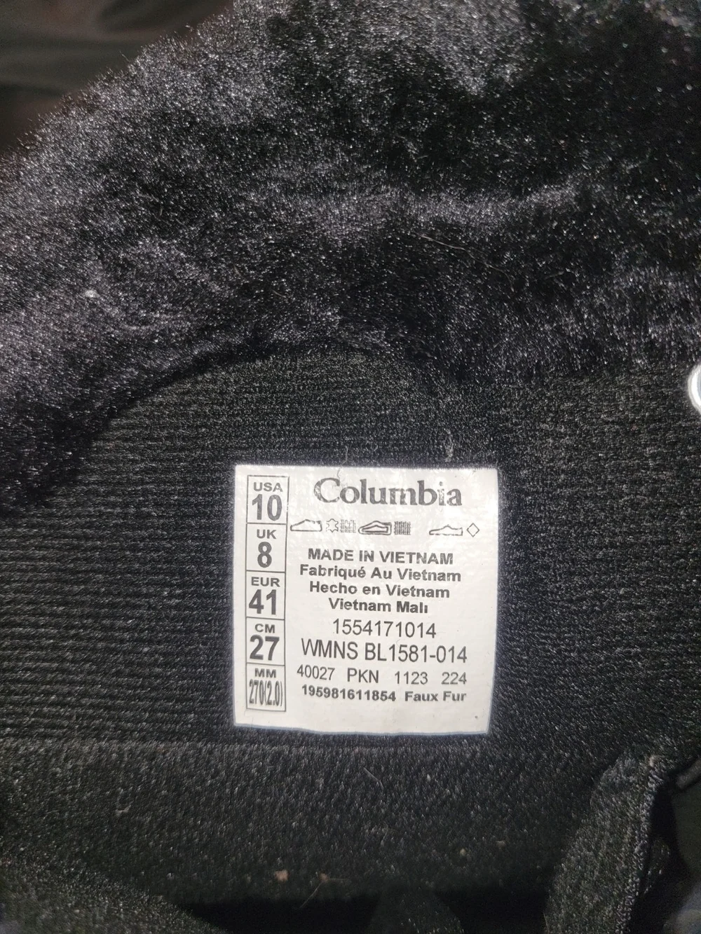 Columbia Ice Maiden Black Women's Insulated Winter Lace-Up Boots